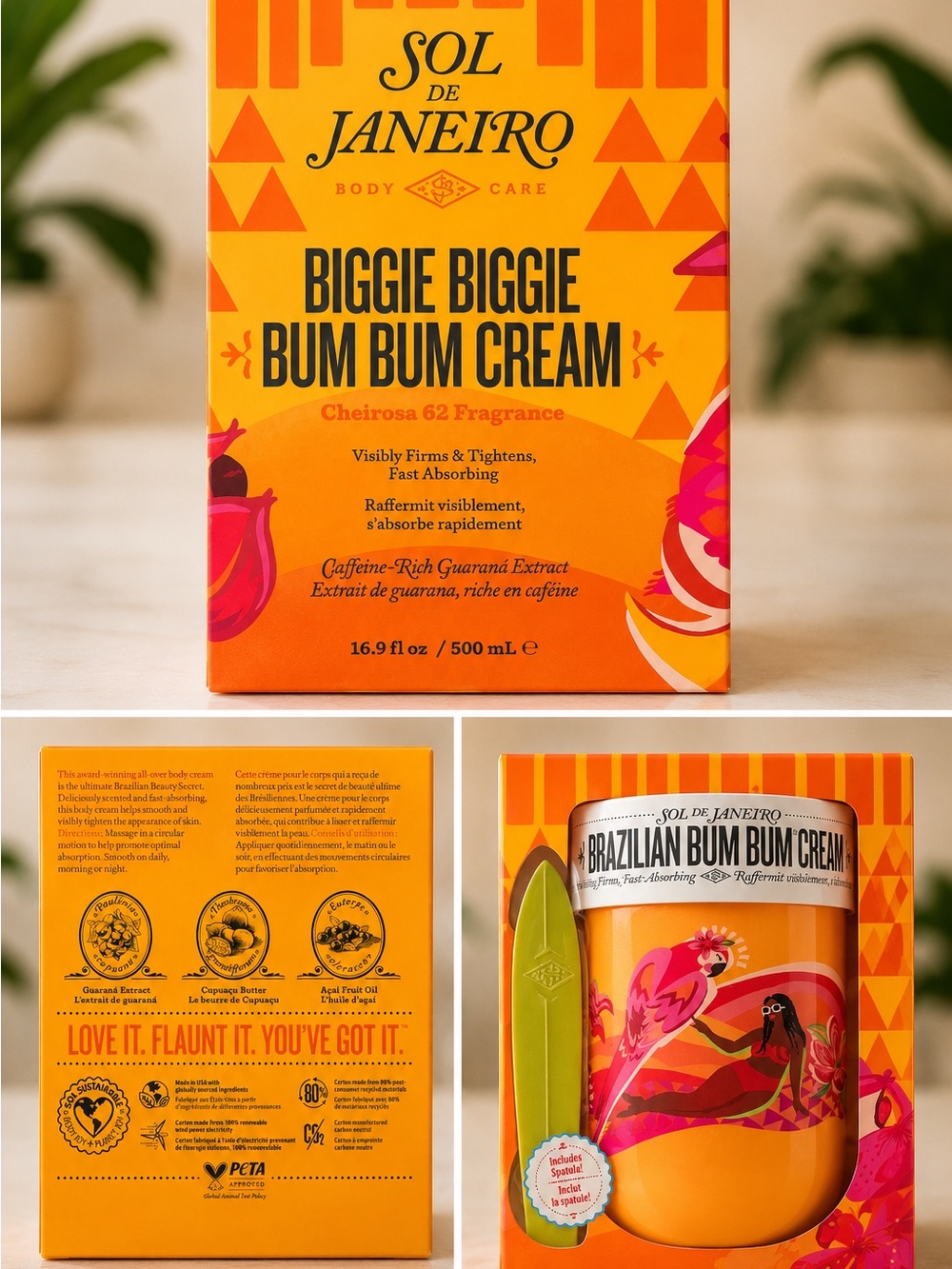 Sol de Janeiro Brazilian Bum Bum Cream - Bright Orange Packaging